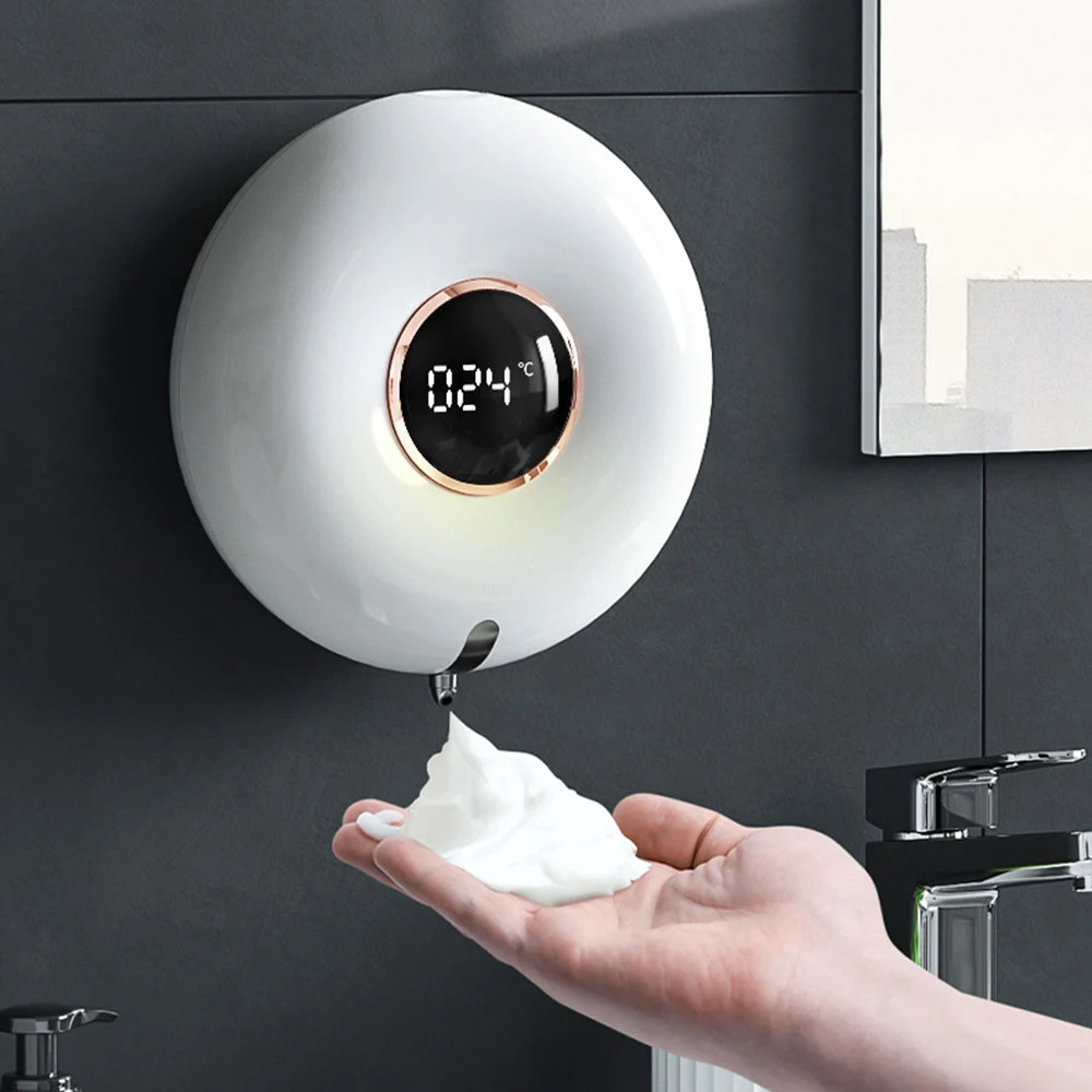 Donut De Espuma De Lavar Roupa Telefone Inteligente Automático, Sensor De Família Dispensador De Sabão Novo Parede De Lavar Roupa Telefone Móvel