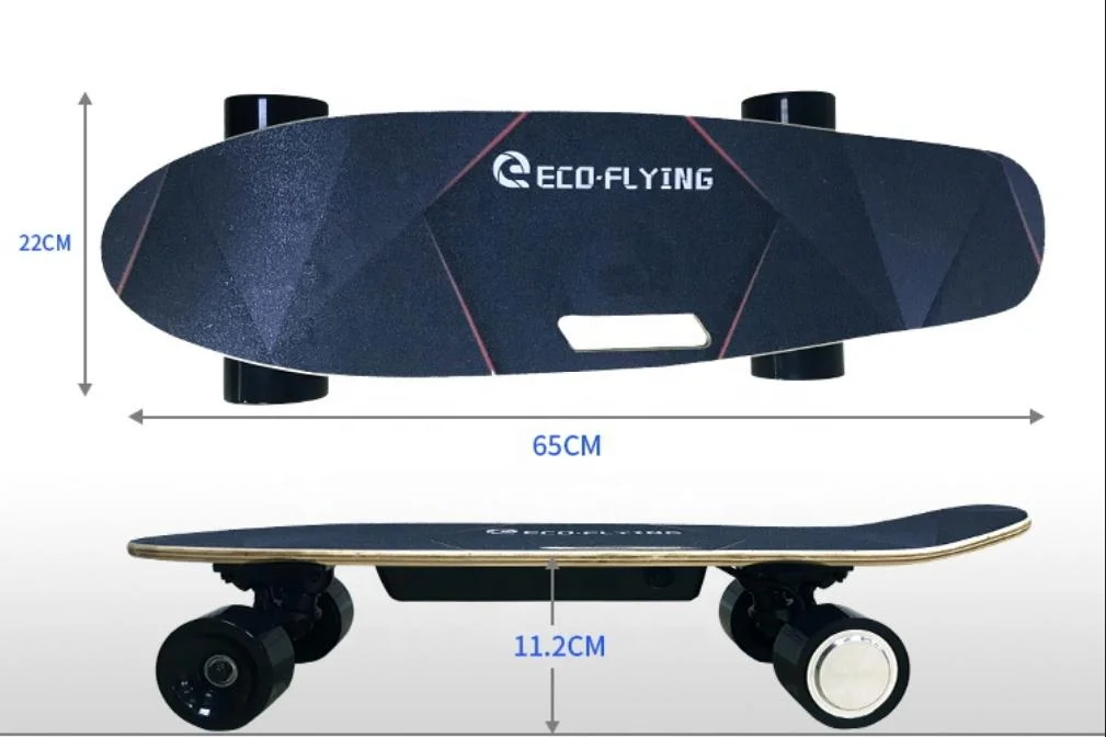 Eco-voando PU pneu rápido adultos skate elétrico kit de conversão de 25,2 v bateria de skate elétrico