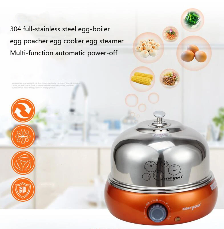Elétrica da Multi-função 9-Ovos Caldeira, Fogão Navio Caçador Automática de Ovos de Ferramenta de Máquina de Cozinha Utensílio de Cozinha 220v 350w 1pc