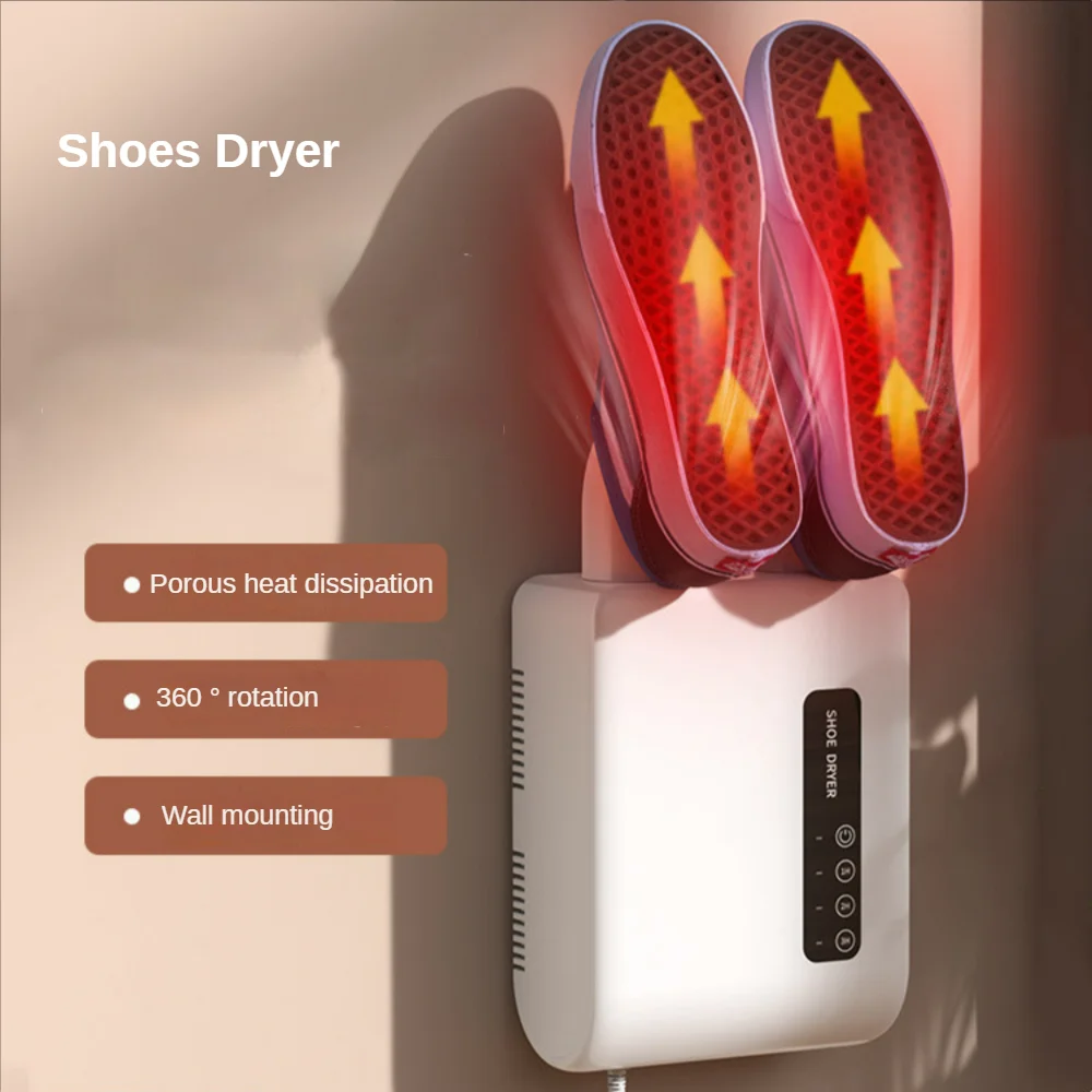 Elétrica Sapato Secador de Desodorante, com o Calor, Desumidificador Dispositivo Aquecedor de Pés Aquecedor para Casa Portátil Botas Sapatos Máquina de Secar