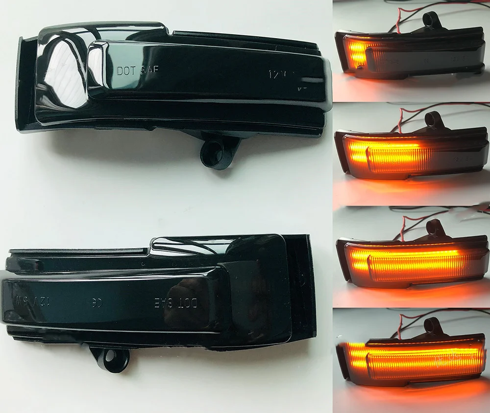 Eosuns Diodo emissor de Espelho de Vista Traseira Lâmpada do Lado do Sinal de volta para a Ford F150 2015-19