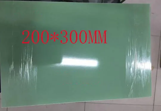 frete grátis 5pc 200*300 m de teste universal de placa de alta temperatura da placa de isolamento verde placa de vidro 3,0 mm de espessura