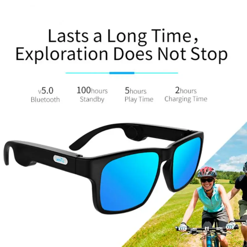G3 Osso Condução de Óculos Inteligentes compatíveis com bluetooth, Óculos de Desporto ao ar livre Óculos de sol Polarizados TWS Fone de ouvido Lente Olho de Desgaste