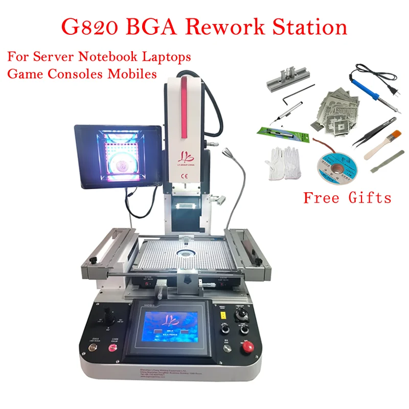 G820 Universal Semi-automático Compacto Alinhar Estação de Retrabalho BGA Para o Servidor de Notebook computadores Portáteis/Consolas de jogos de Celulares 220V 5300W