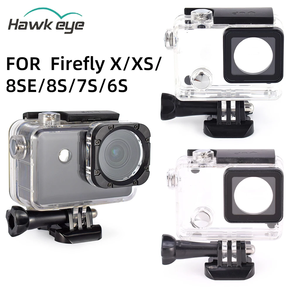 Hawkeye Firefly X XS 7S 8S Impermeável Cam Caso Subaquática Habitação Shell FPV Esportes de Ação Cam Parte do vaga-lume à prova d'água
