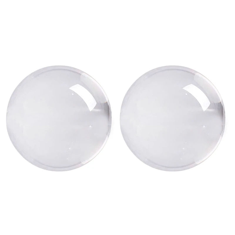 HFES 2 Pcs Cor Transparente de Vidro Bola de Cristal de Cura Esfera de Fotografia com Adereços de Bola Decoração, 30Mm & 50Mm