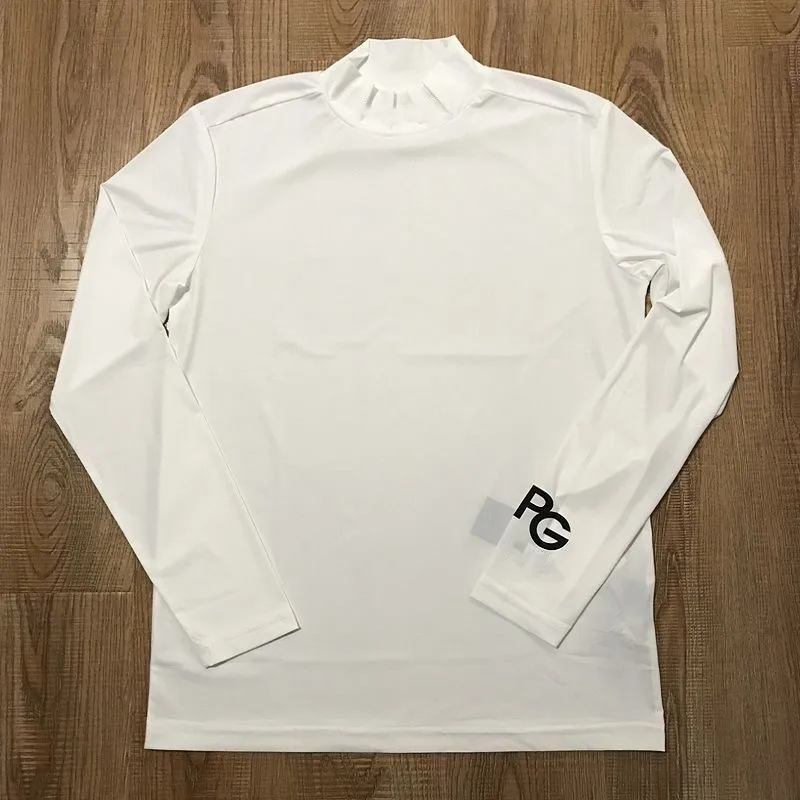 Homens de manga comprida T-shirt de Roupas de Golfe, de Rápida Secagem, Respirável Gola Camisa de Homens de Esportes Lazer camisa de Treino do Novo 2023
