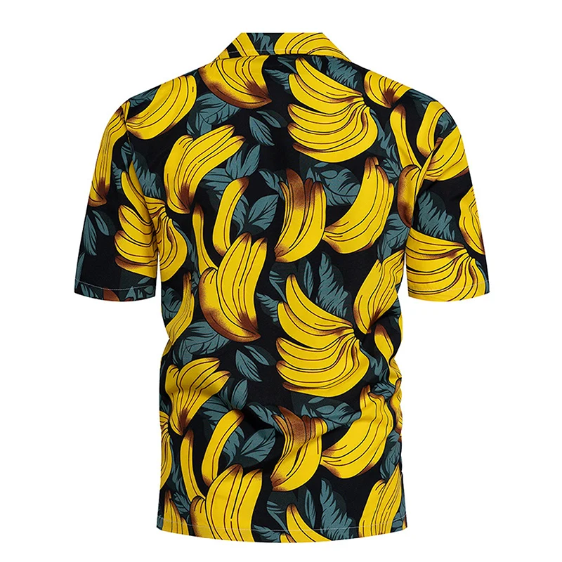 Homens s Casual Floral Tropical de Manga Curta Luau de Praia Havaiana Aloha Shirt