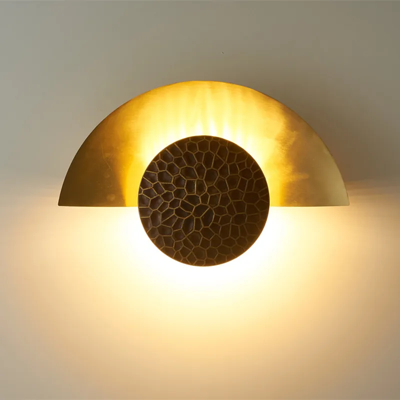 Hélice Sutia Crescente Lâmpada de Parede de personalidade vintage lâmpada de parede criativo fundo de parede de cabeceira designer de decoração de casa de iluminação