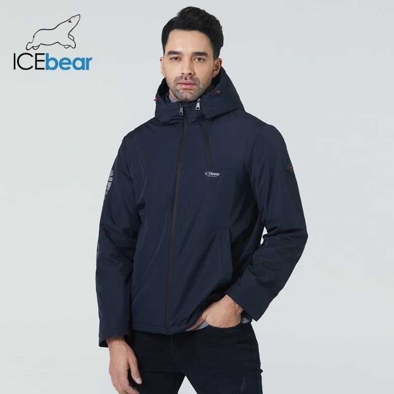 ICEbear Homens de curto casacos de outono elegante casaco com um d de alta-qualidade dos homens de roupas de marca MWC21661D