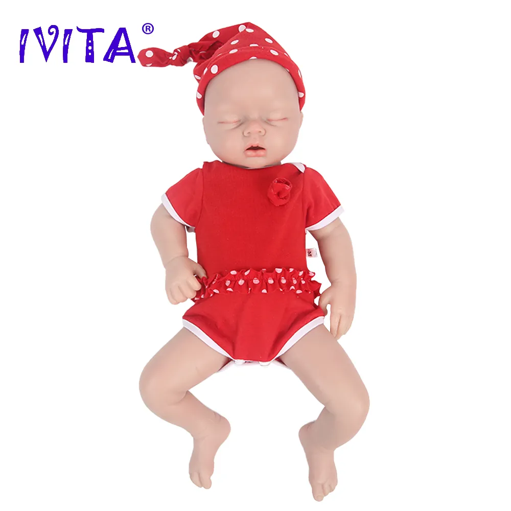 IVITA WG1553 20.86 polegadas 100% Silicone Reborn Baby Doll Macio Bonecas sem pintura Menina Realista Bebê com Chupeta para Crianças Brinquedos