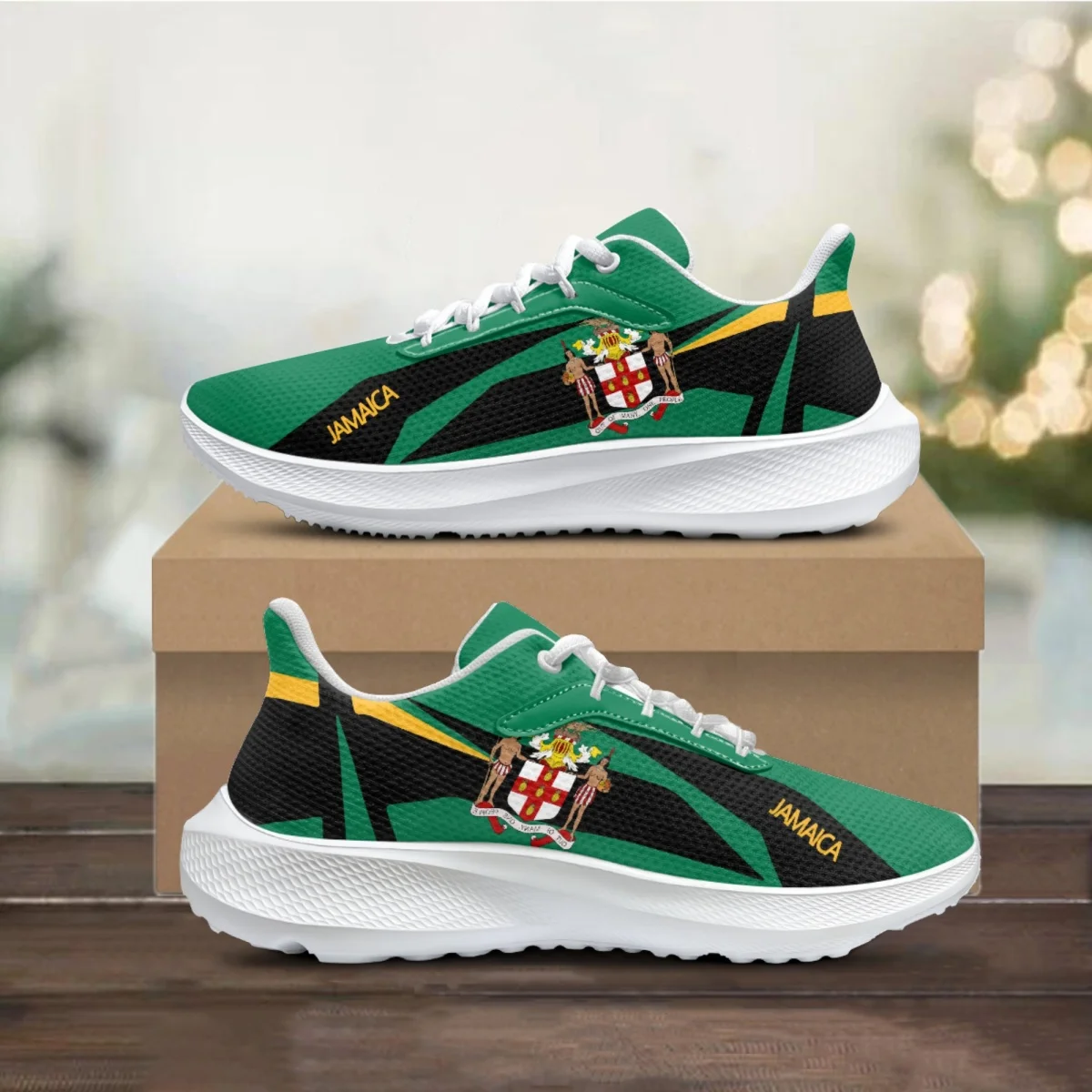 Jamaica Bandeira Designer de Sapatilhas da coleção Primavera / Verão Tendência ao ar livre Confortável antiderrapante Sapatos Femininos Tênis Zapatos Mujer