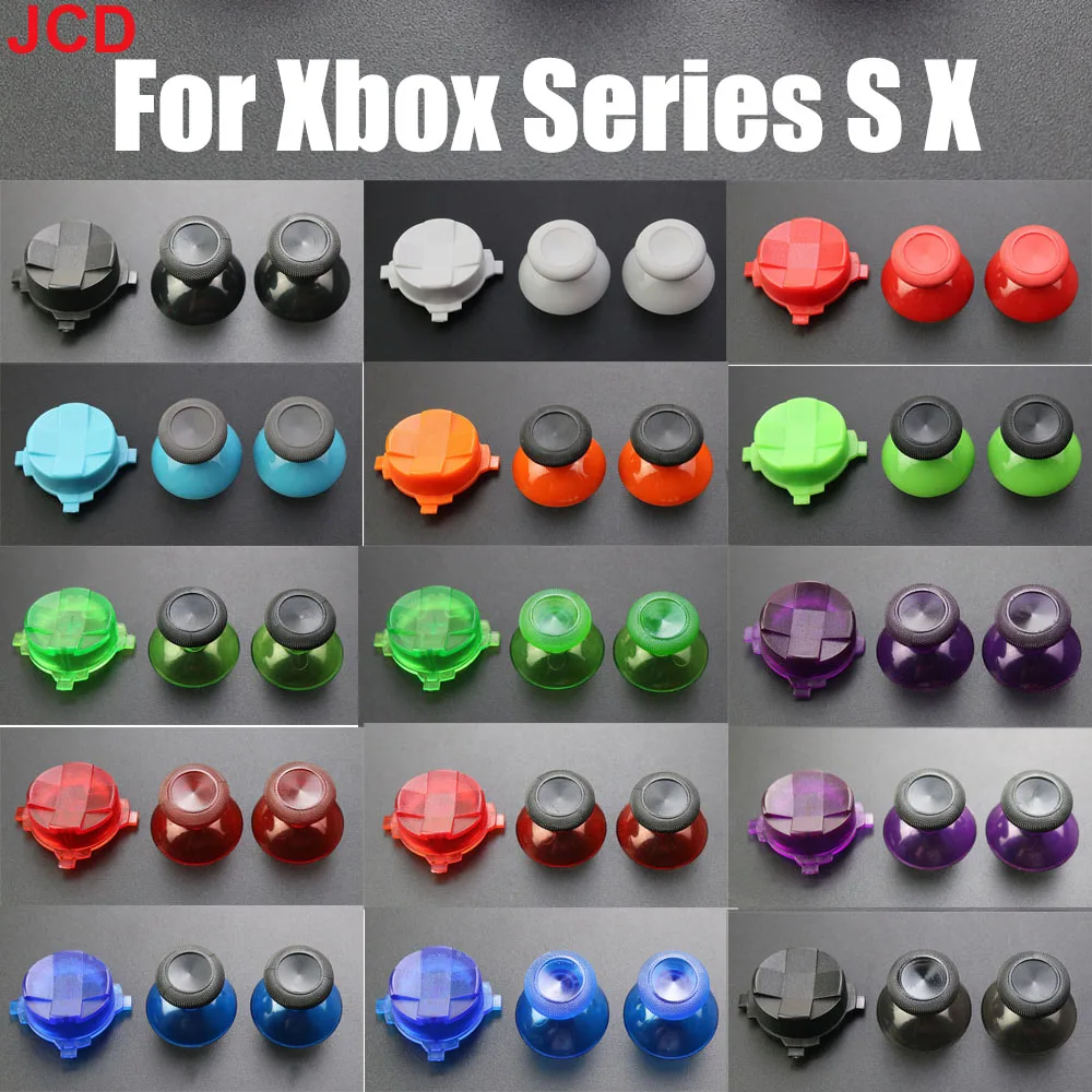 JCD Para Xbox Série X S do Controlador Cruz Teclas de Direção D-Pad Botão 3d Analógico manípulos de Aderência Joystick Cap Manípulos Tampa
