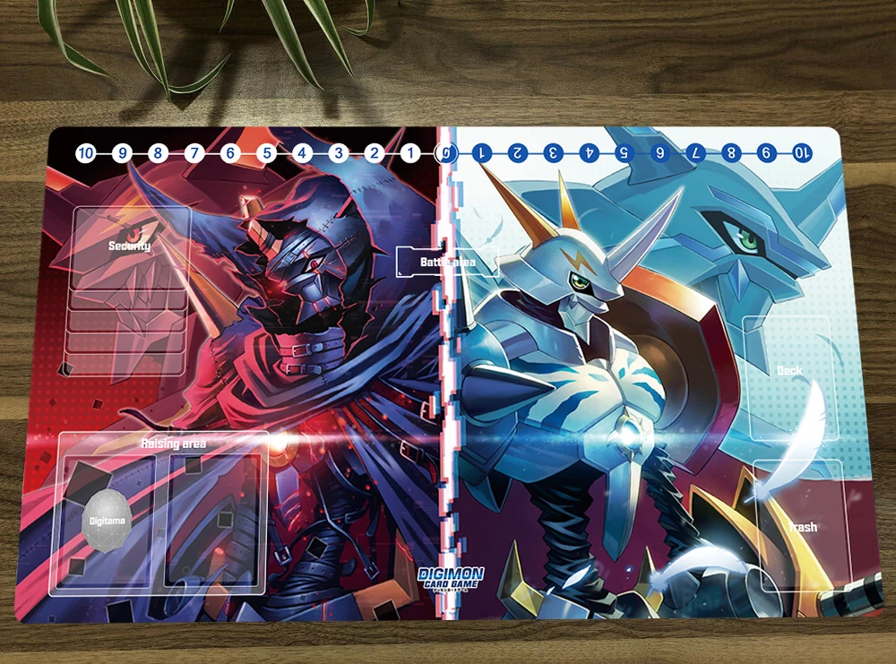 Jogo de tabuleiro Digimon Duelo Playmat Omnimon Trading Card Game Mat DTCG CCG Tapete de Mouse Pad TCG Secretária Tabela Jogar Esteira de bagagem Gratuita