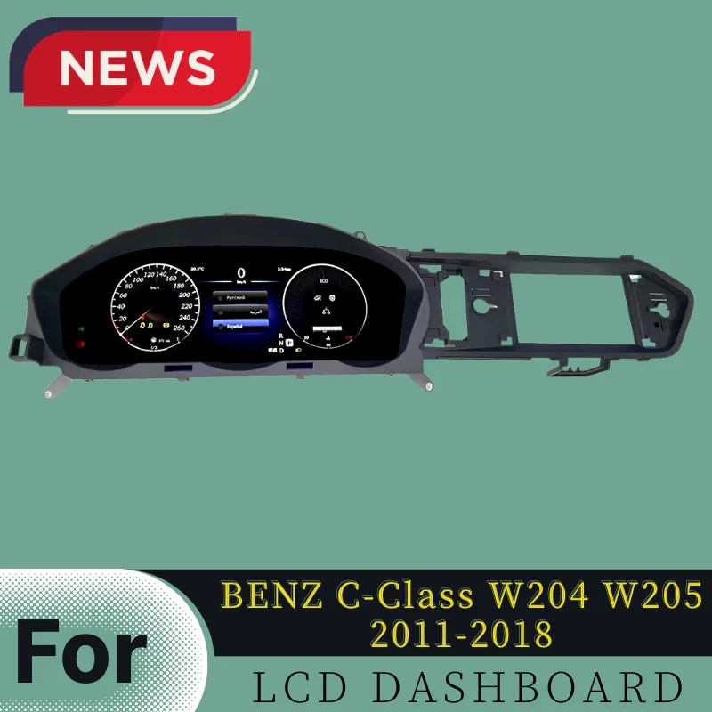 LCD Digital Painel o Painel de Instrumentos Velocímetro Para o Benz Classe C/GLC 2012 2013 2014 2015 2016 2017 2018