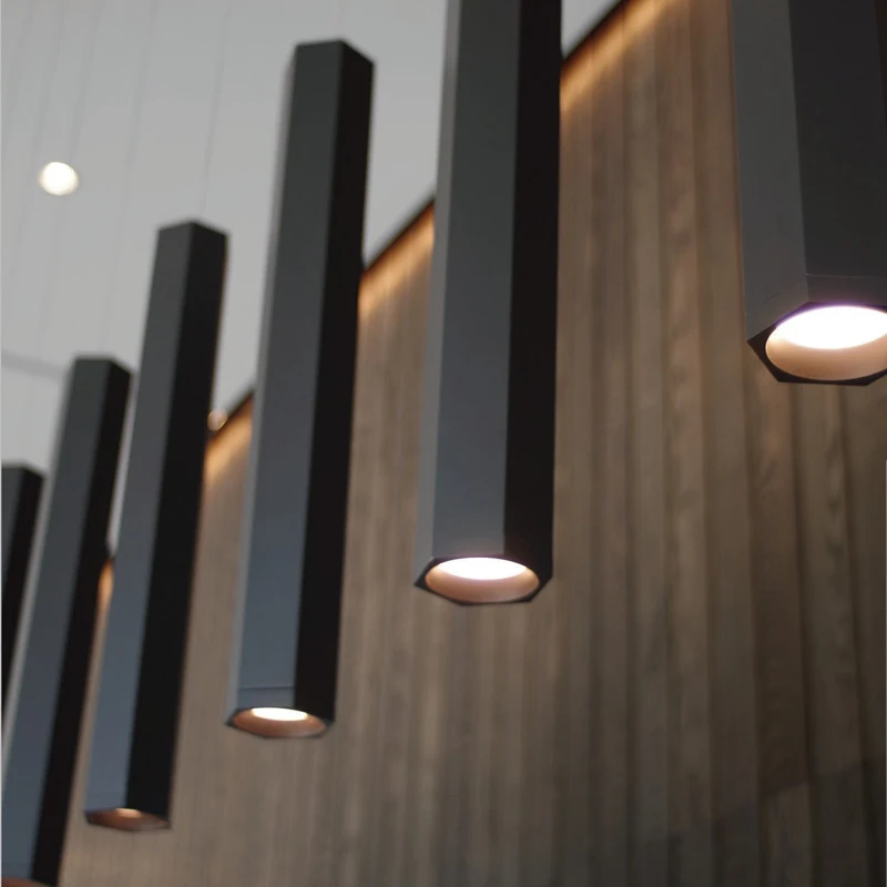 Led moderna, simples, lâmpadas e lanternas Nórdicos hexagonal lâmpada bar, recepção personalizada, criativa industrial, sala de jantar ChandCD