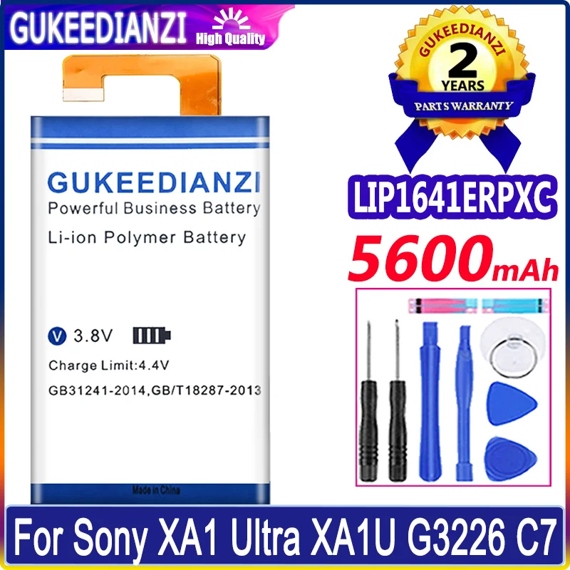 LIP1641ERPXC 5600mAh de Marca de Alta Capacidade da Bateria Para Sony Xperia XA1 Ultra XA1U C7 G3226 G3221 G3212 G3223 Bateria + Free Tools 