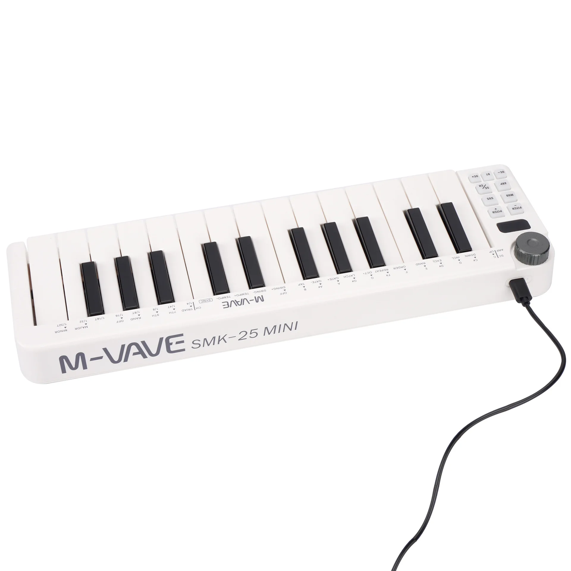 M-VAVE SMK-25mini MIDI Teclado Controlador MIDI sem Fio com Função 25-Tecla de Controle MIDI Teclado USB com 25 Teclas Sensíveis