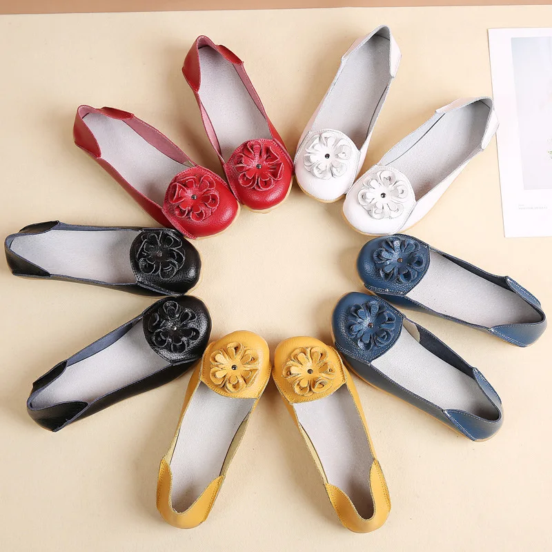 Mais recente Design Bonito Arco de Moda Feminina de Calçados de Couro das Mulheres Loafer Senhora Sapatos de Boneca