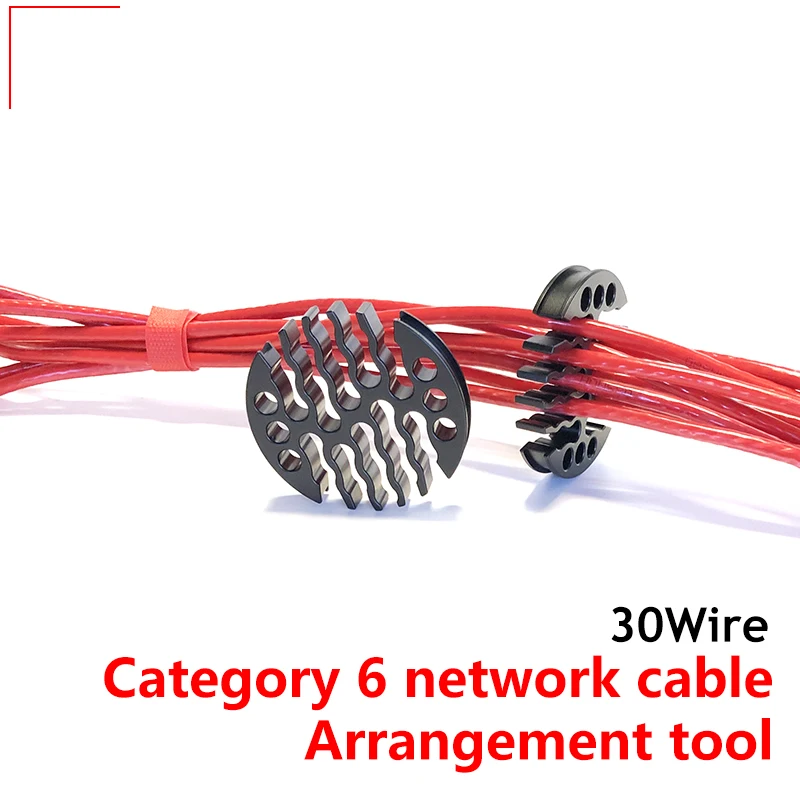 Metal de cabo de Rede Arranjo ferramenta Cat6 Máquina de Chicote de fios do Fio Categoria 6 Cabo de Ethernet de Fio Fixer Clara 30 Fios