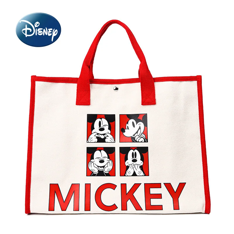 Mickey de Disney Original 2022 Nova Tela Sacola de desenhos animados Bonitos Mulheres do Bolsa Grande Capacidade de Marca de Luxo da Mulher Saco de Ombro