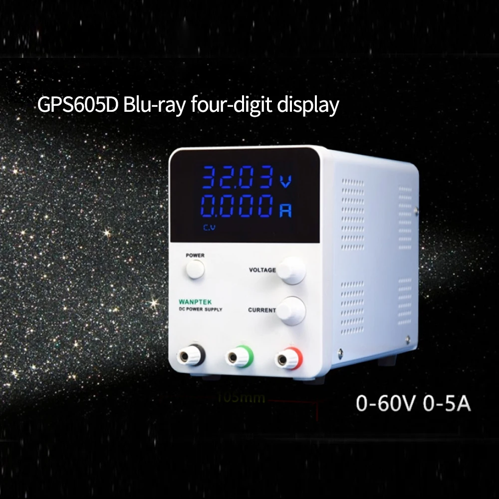 Mini GPS605D 60V5A Digital DC Regulada e Ajustável portátil da Fonte de Alimentação Digital Laboratório de Manutenção de fonte de alimentação