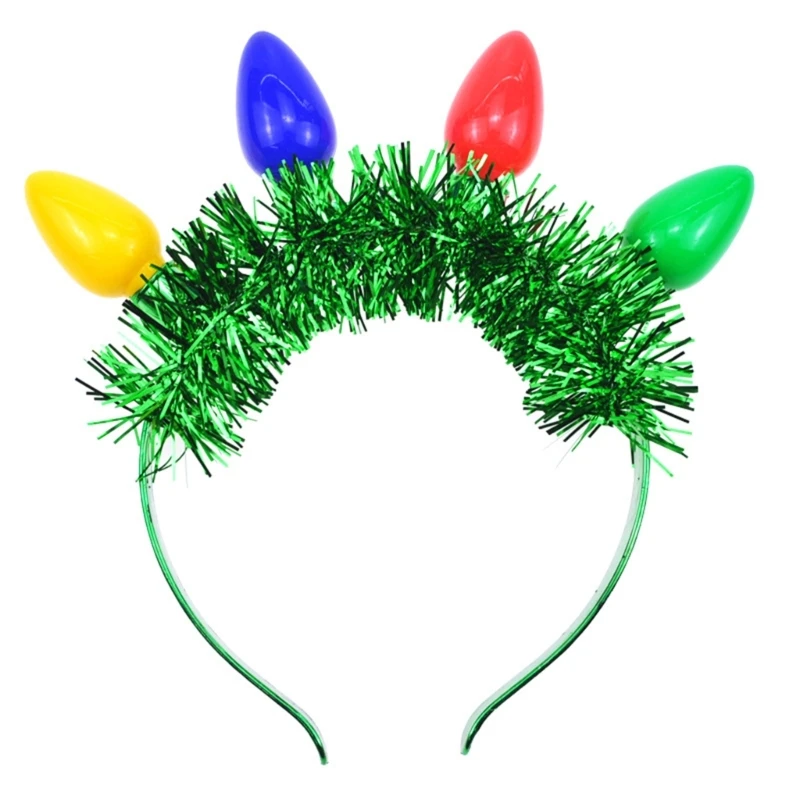 Moda Bulbo do DIODO emissor Forma de Cabeça de Meninas, a Festa de Natal de Tirar Foto Hairband