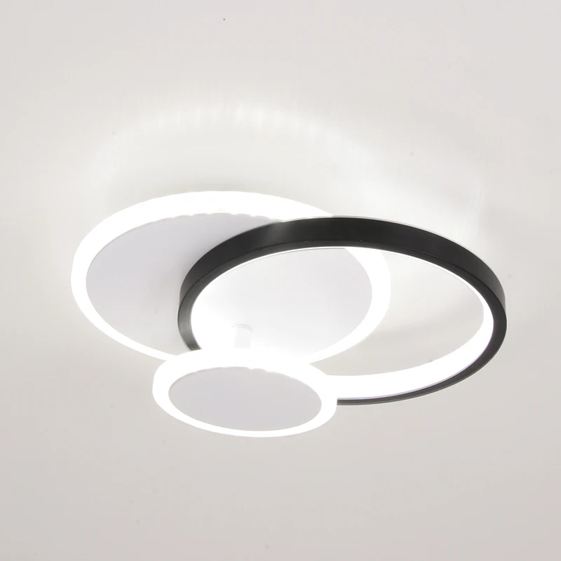 Moderna de Teto do DIODO emissor de Luz de 3 Anéis de Design Criativo Lâmpada do Teto Interior dos dispositivos Elétricos de Iluminação do Corredor da Varanda do Corredor do Escritório de Decoração de Casa