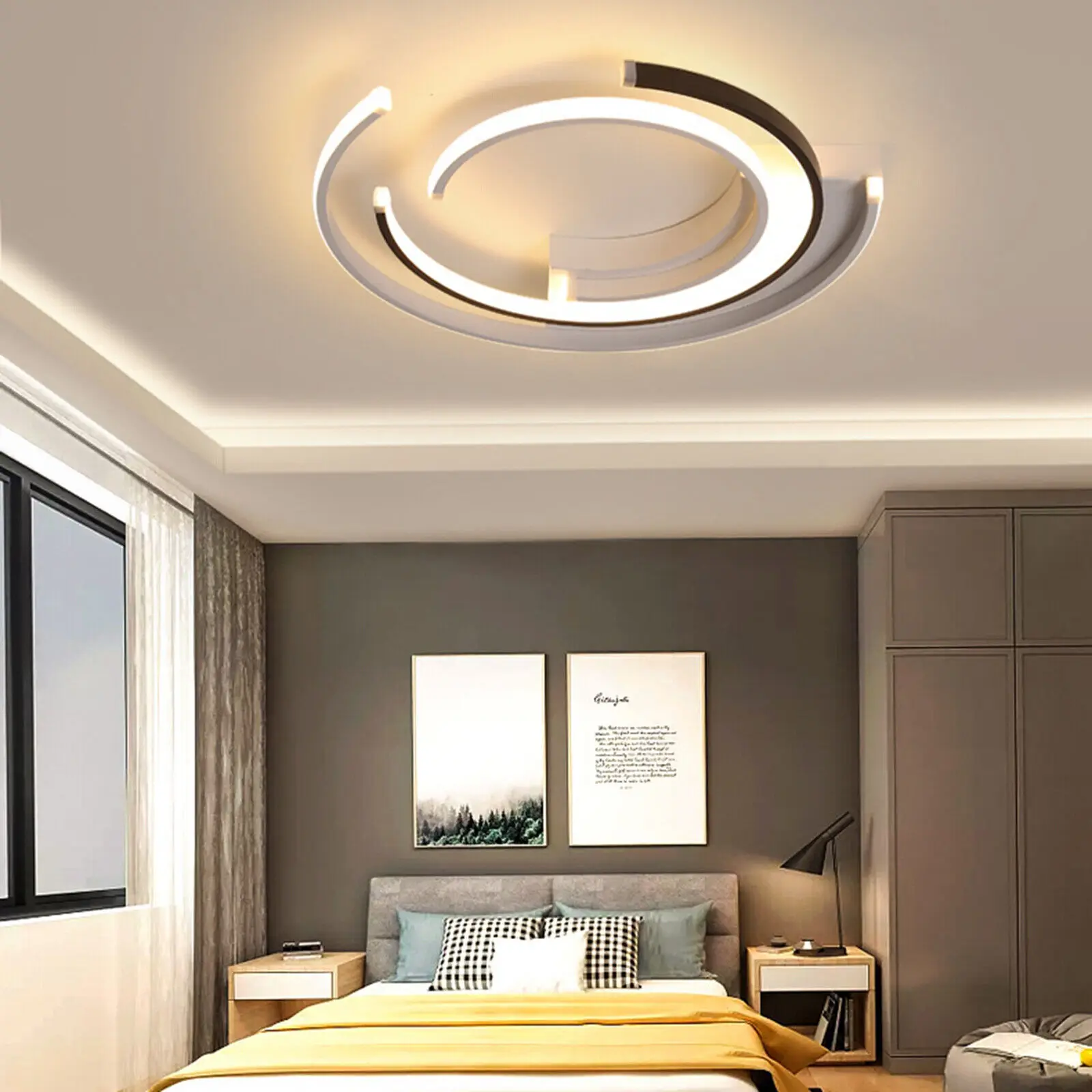 Moderno Acrílico LED Teto Lâmpada Candelabro Breve Rodada de Personalidade Quarto, Sala de Jantar Criativo dispositivo elétrico de Iluminação