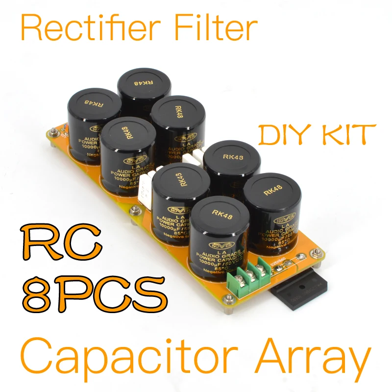 MOFI PODER.S-8-RC Retificador Filtro Com Capacitor de Matriz 8PCS CRC(Nover 50v-10000uF X8)-KIT DIY