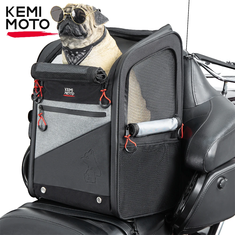 Moto Cão/Gato Sacos Portátil Capacidade de Carga 44L Dobrável Cão Portador de Mochila para a Street Glide Road King Turnê Trike