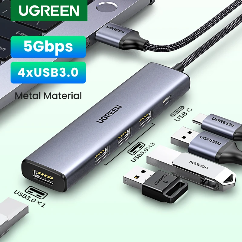 MPEG HUB USB Tipo C para 4 CONCENTRADOR USB 3.0, do USB de Tipo C Adaptador de 5G Para Macbook Pro Ar M1 PC Acessórios do Portátil USB C HUB Divisor