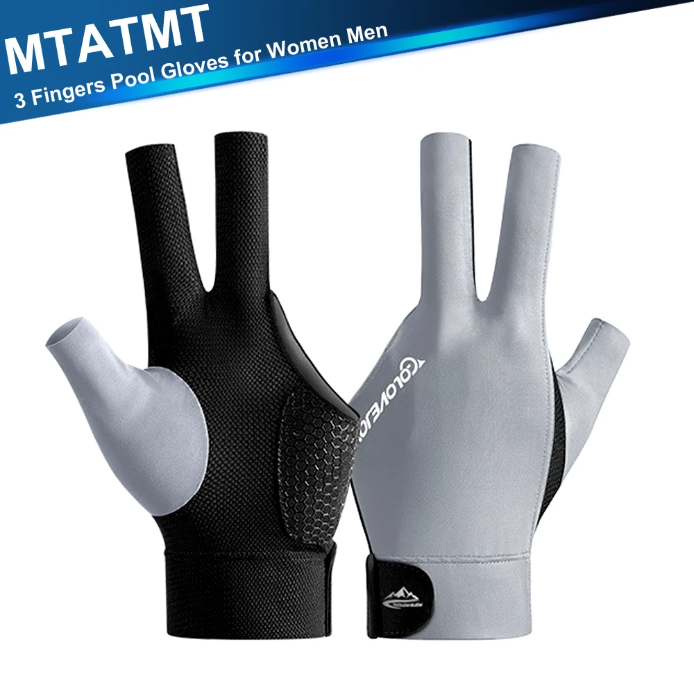 MTATMT 1Pcs Rápido-Seca e Respirável sinuca Bilhar Luvas, Atiradores Taco de Sinuca Esporte Luva para a Mão Esquerda