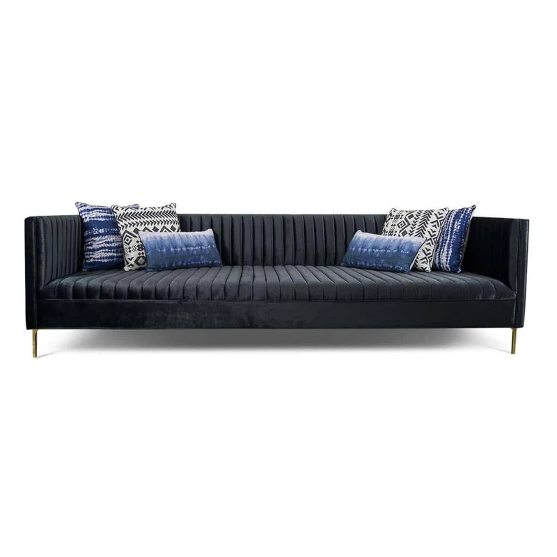 Nordic sofá de luxo ins on-line celebridade italiano simples de veludo de três pessoas, shopping, escritório de vendas da recepção do mobiliário de