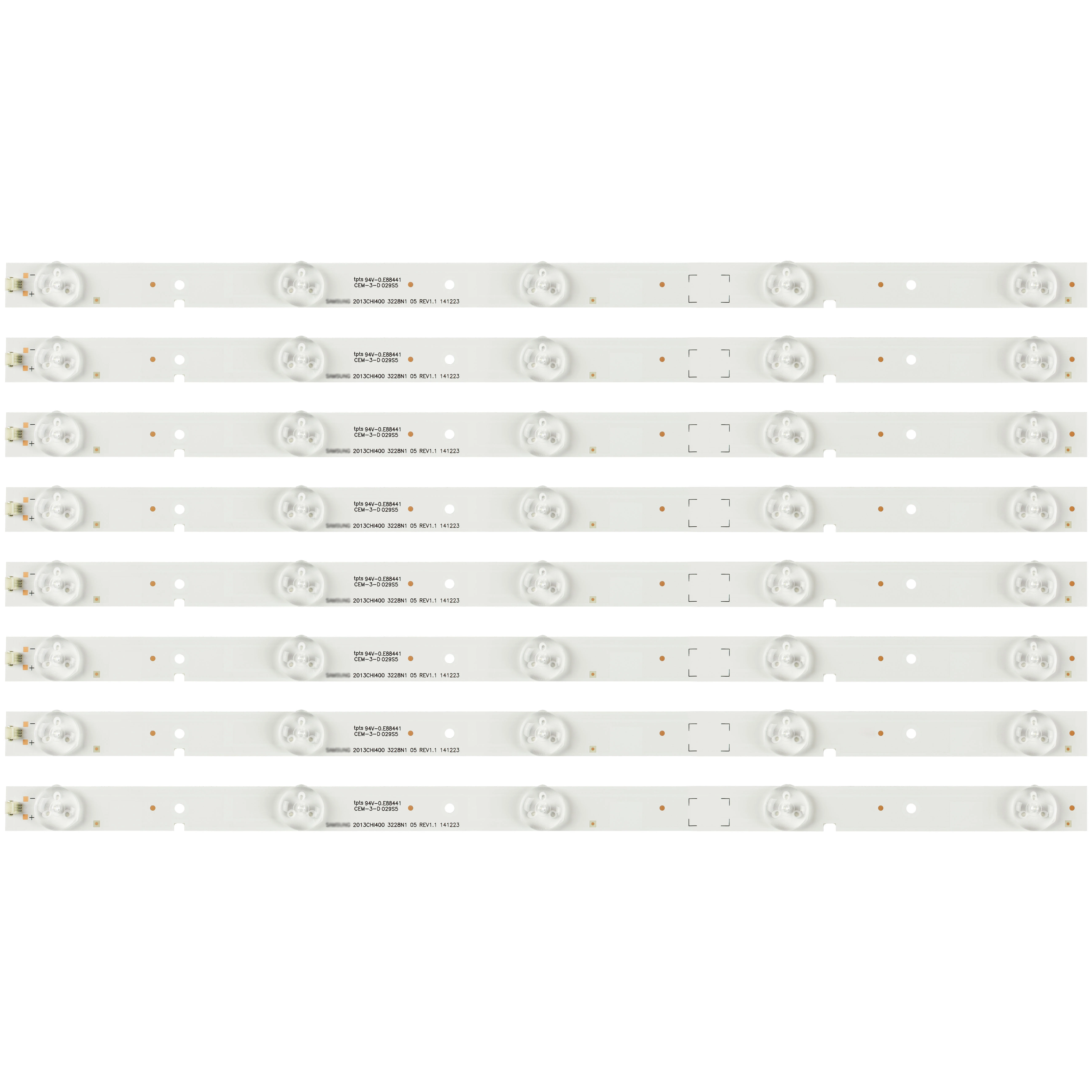 Novo 8PCS retroiluminação LED strip para Samsung 2013CHI400 3328N1 05 REV1.1 LED39K20JD NS-40D420NA16 SVH390A06 40H4C 40K20D LED40K30JD