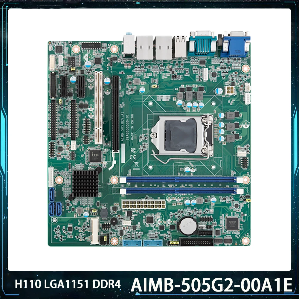 Novo AIMB-505 AIMB-505G2 AIMB-505G2-00A1E Industrial placa-Mãe Para Advantech H110 LGA1151 DDR4 2133MHz M-ATX Funciona Perfeitamente