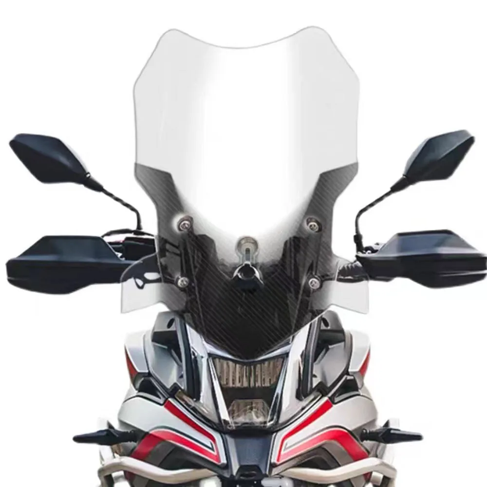 Novo Ajuste Voge 650DS Motocicleta Intensificação do Alargamento do pára-brisas, pára-Brisas de Vento Tela Defletor Para Loncin Voge 650 DS