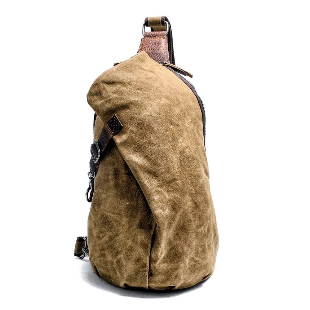 Novo impermeável batik Peito pack retro, calças de homens de lona bolsa de ombro de lazer bolinhos saco