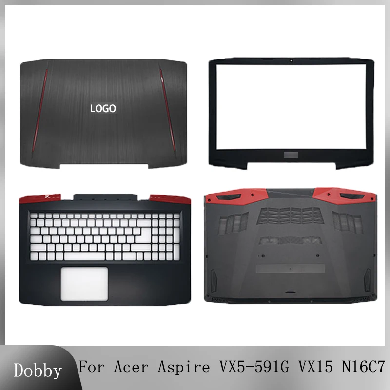 NOVO Para Acer Aspire VX5-591G VX15 N16C7 Tela LCD Tampa Traseira/Moldura Frontal/apoio para as Mãos/Inferior do Portátil da Substituição de Acessórios