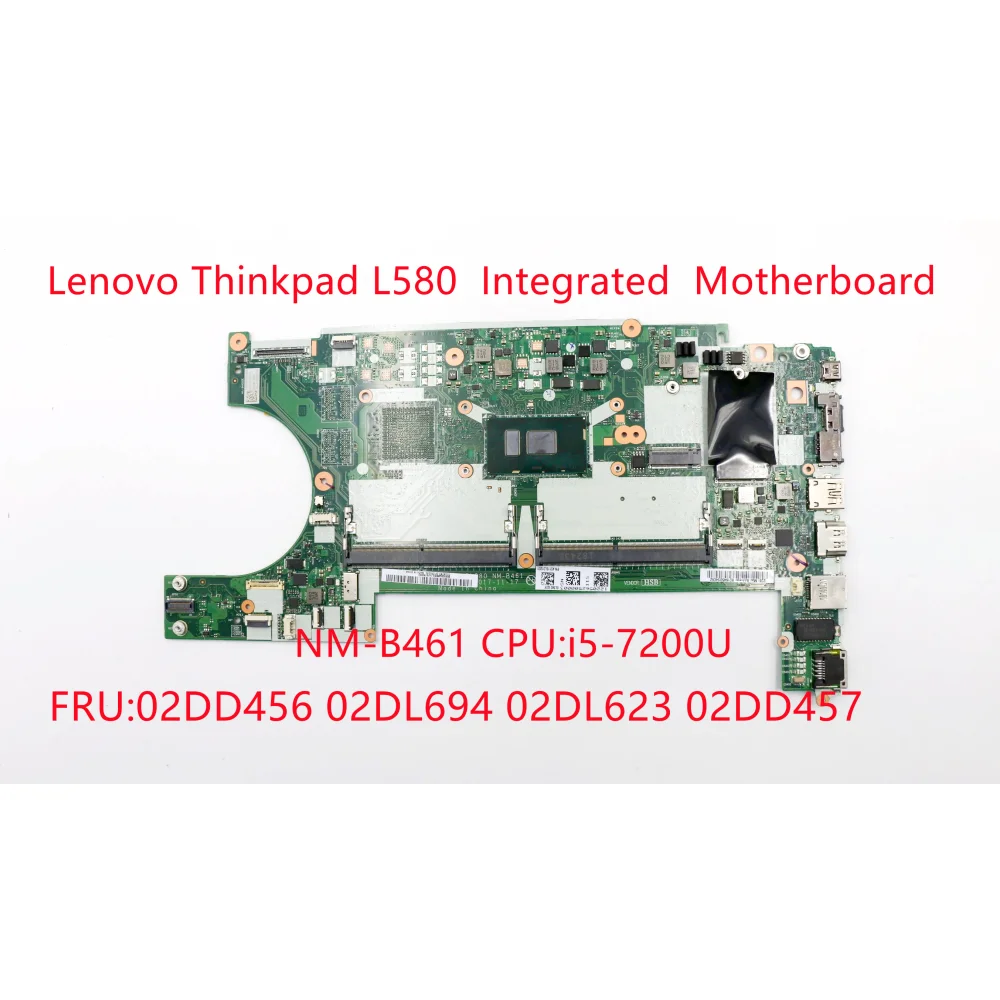 Novo para Lenovo Thinkpad L580 Laptop de Gráficos Integrado da placa-Mãe EL480/EL580 NM-B461 CPU:i5-7200U 02DD456 02DL694 02DL623