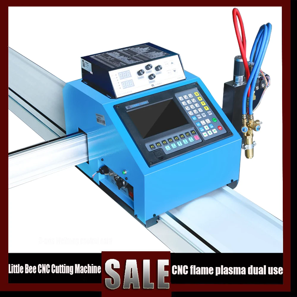 O mais Recente abelhinha Cnc, Máquina de Corte a Chama de Plasma Dupla finalidade Automático Portátil de mesa Pequeno Tubo de Folha de Corte