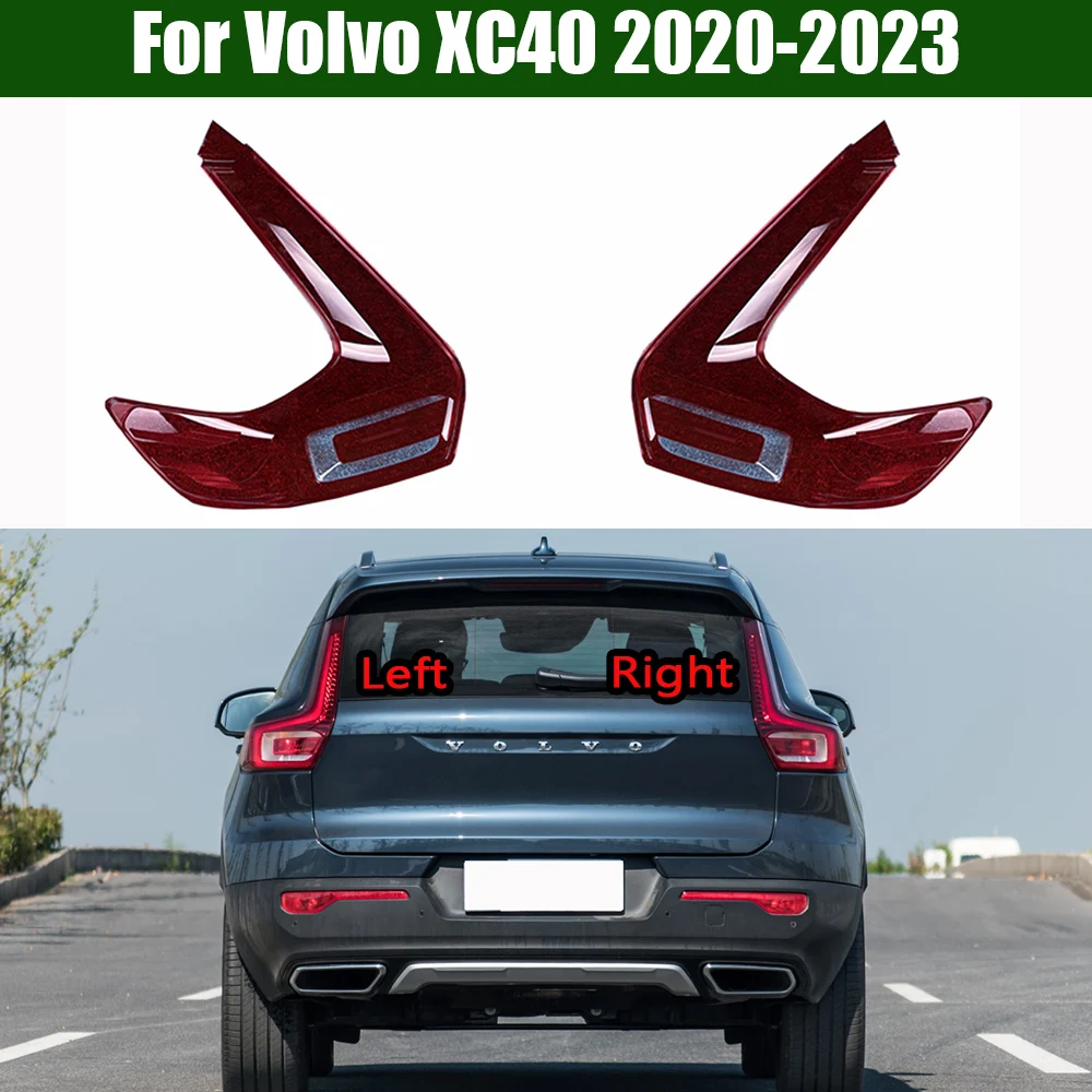 Para a Volvo XC40 2020-2023 Traseira do Carro lanterna traseira Tampa Auto Taillamp Abajur Lampcover Cabeça de luz da Lâmpada de Lente de vidro Shell Caps