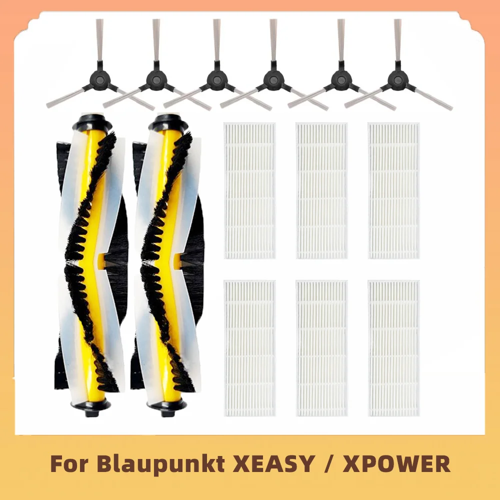 Para Blaupunkt XEASY / XPOWER Robô Aspirador de peças de Reposição Acessório Principal do Lado do Pincel Filtro Hepa Mop