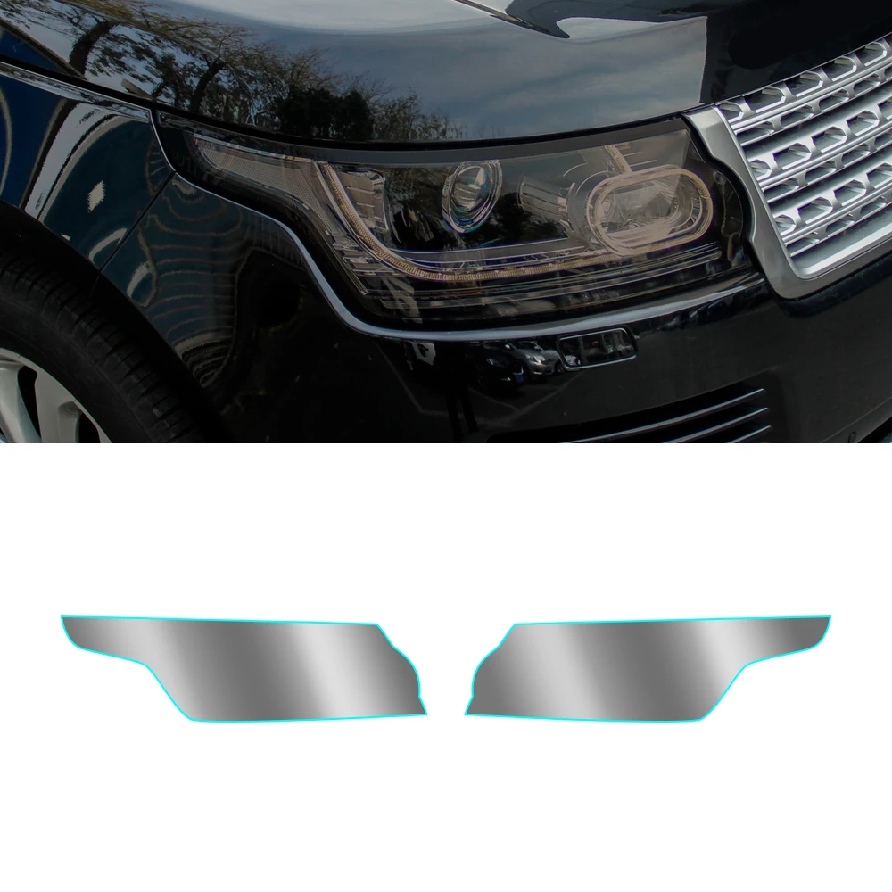 Para Range Rover L405 2013-2021 o Farol do Carro Tonalidade de Preto Película de Proteção, Proteção de TPU Transparente Vinil Envoltório Adesivo Acessório