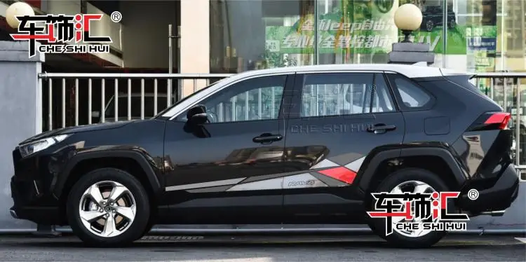 PARA Toyota RAV4 2020 2021 Carro adesivos de carro do corpo de decoração exterior personalizado esportes moda decalques