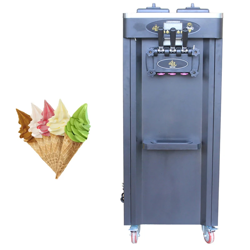 PBOBP Comercial Profissional de sorvete Soft Machine 3 Sabores 25L/H sorvete Comercial Macio Servir Maker