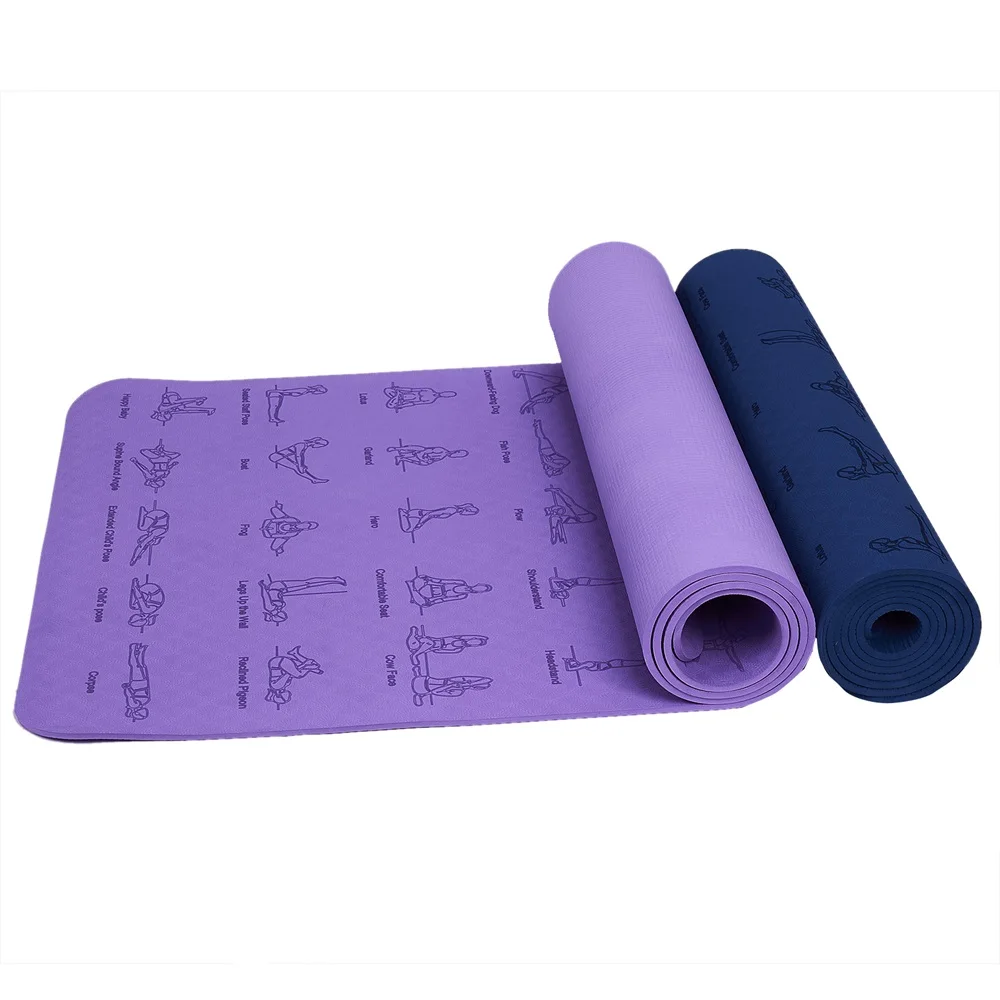Personalizado de Yoga Mat 183 cm*61* 0.6 Tpe Tapete de Yoga Fitness Esteira do Yoga Para Homens E Mulheres antiderrapante Exercício Tapete de Yoga 1pcs