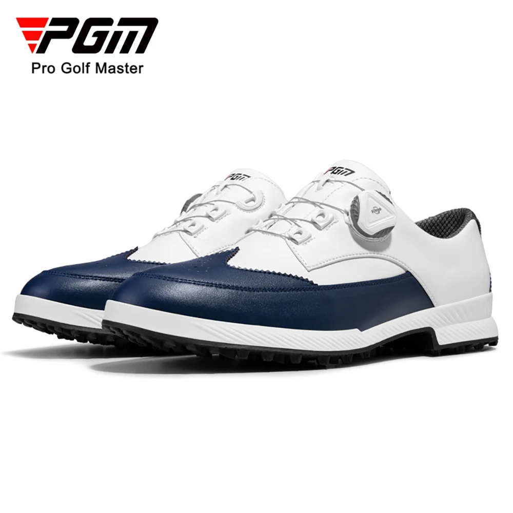 PGM Homens Sapatos de Golfe Botão Cadarços Anti-Deslizamento do lado Impermeável Respirável Homens Desportivos Sapatos Sapatilhas XZ257