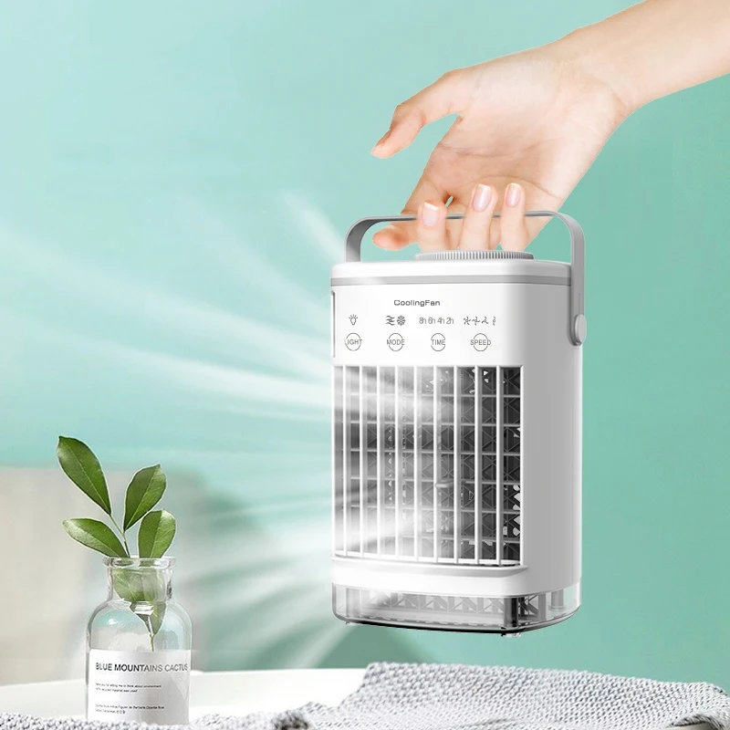 Portáteis, aparelhos de Ar condicionado Ventilador de Refrigeração Móvel Mini-Frio Ar condicionado Portátil por Evaporação USB Mini Umidificador de ambiente de Trabalho