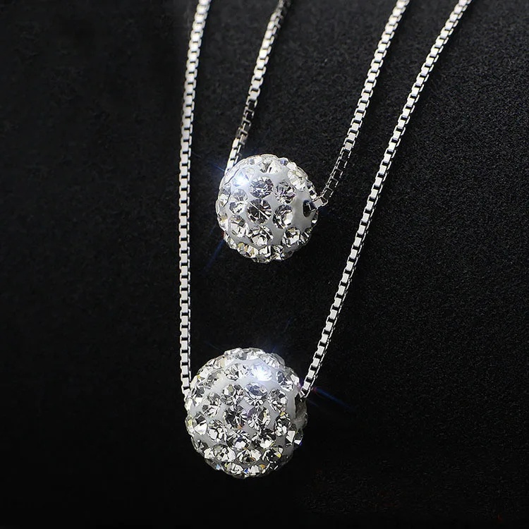 Prata 925 esterlina de longo gargantilha colares com pingente de moda sterling-silver-jóias de instrução colar para Mulheres Kolye